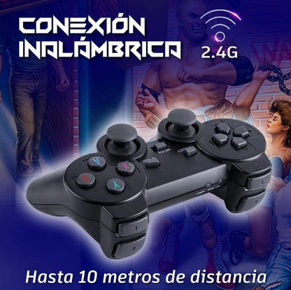 Game Stick Ultra 4K - 10.000 Juegos + 2 Controles Inalámbricos