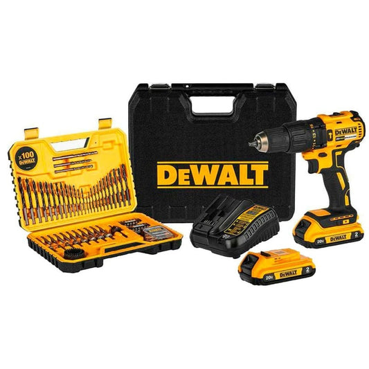 Taladro DeWALT® inalámbrico con 26 accesorios + 2 baterías de regalo - ¡LIQUIDACIÓN DE INVENTARIO 2024!